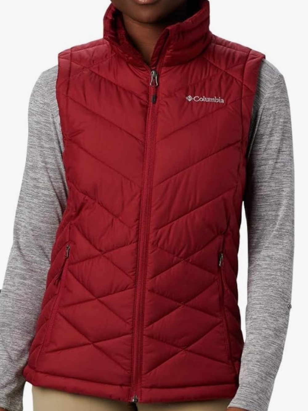 Columbia Women's Heavenly Vest Size 2X OMNI Heat Water Repellent Like New